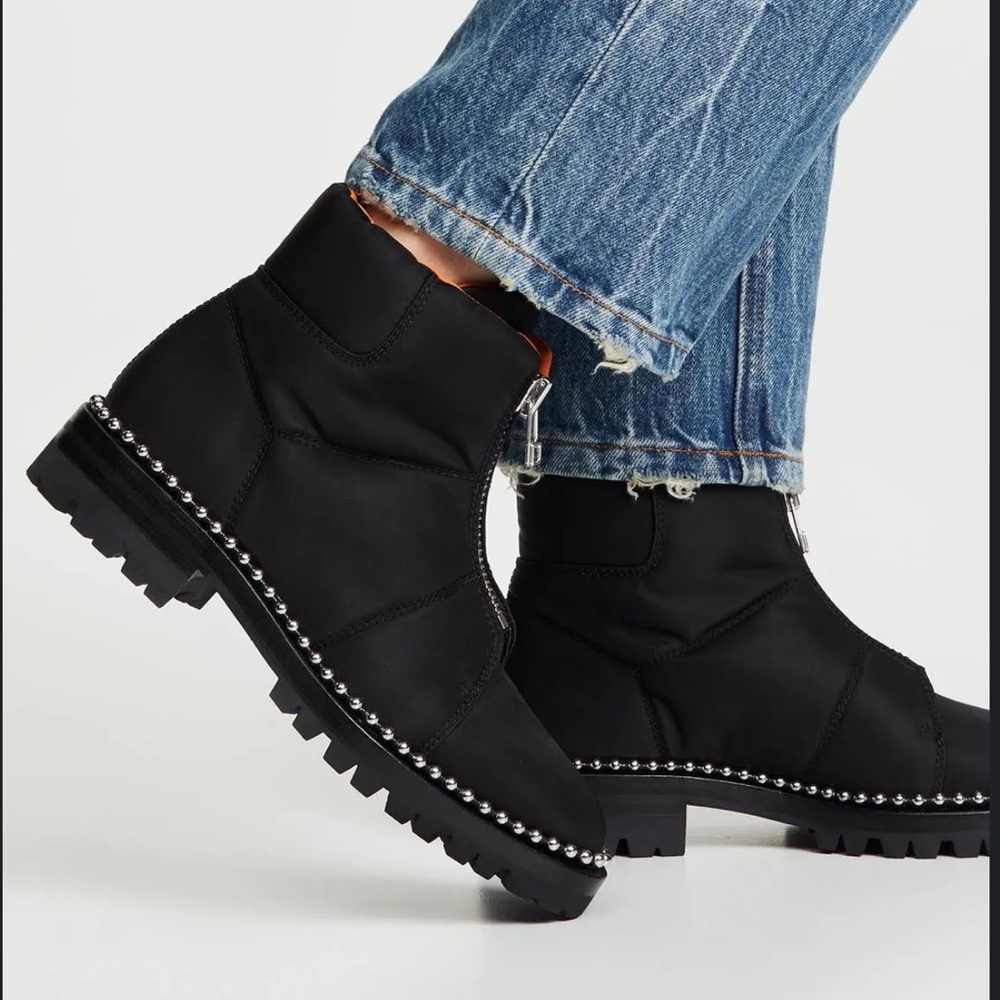 Alexander Wang Cooper ankle boots in black, size 37.5 (US 7.5)